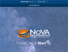 Tablet Screenshot of novaorthodontics.com